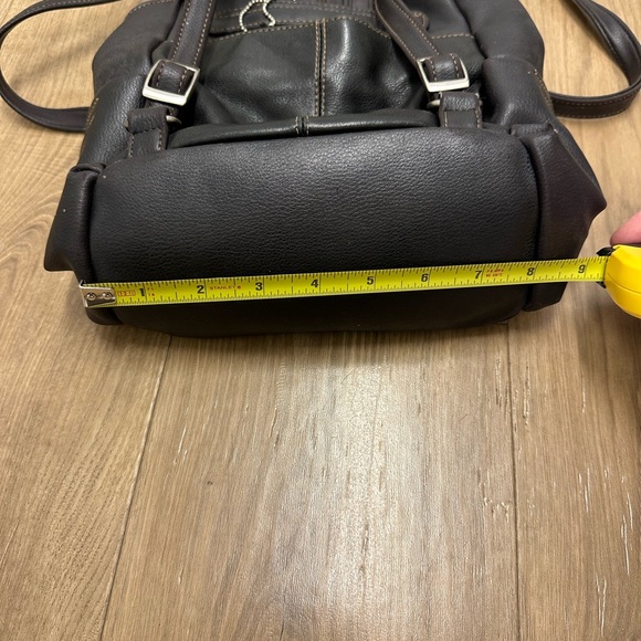 Mini black leather backpack - Picture 11 of 13